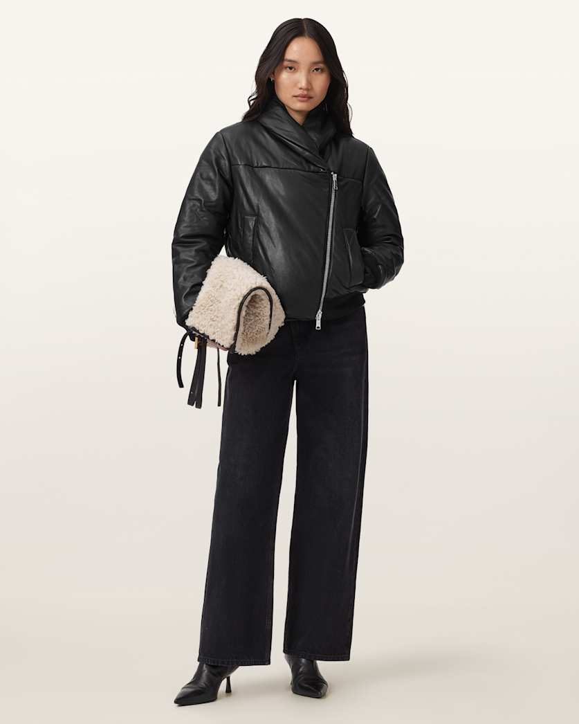 Lauren Leather Puffer Jacket