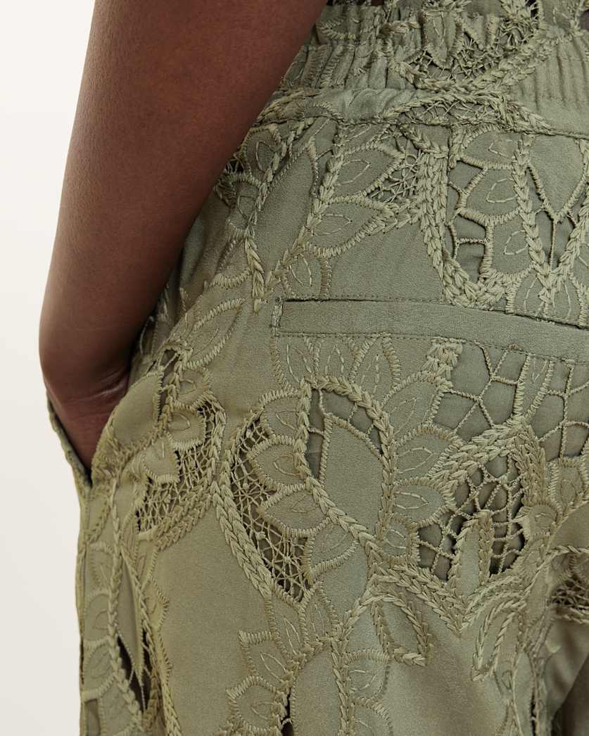 Charli Embroidered Straight Fit Trousers