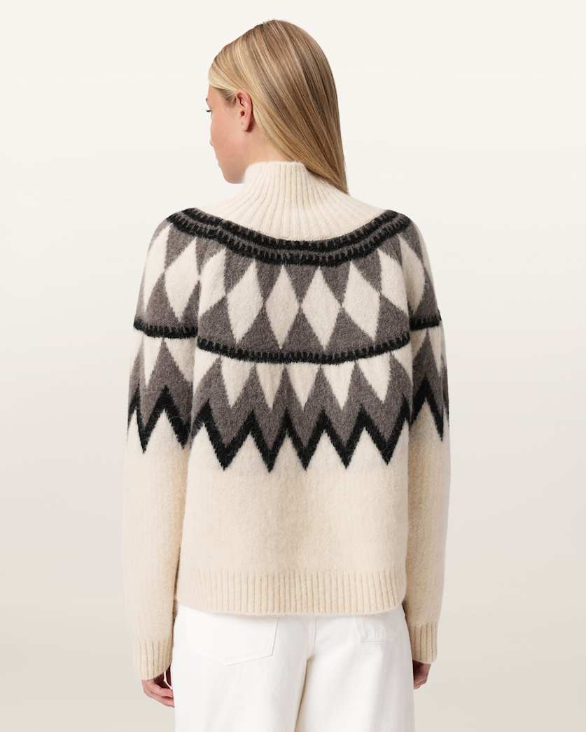 Tura Funnel Neck Relaxed Fit Jumper