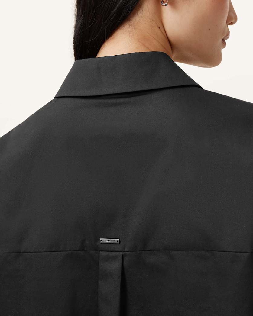 Toria Organic Cotton Dipped Hem Shirt