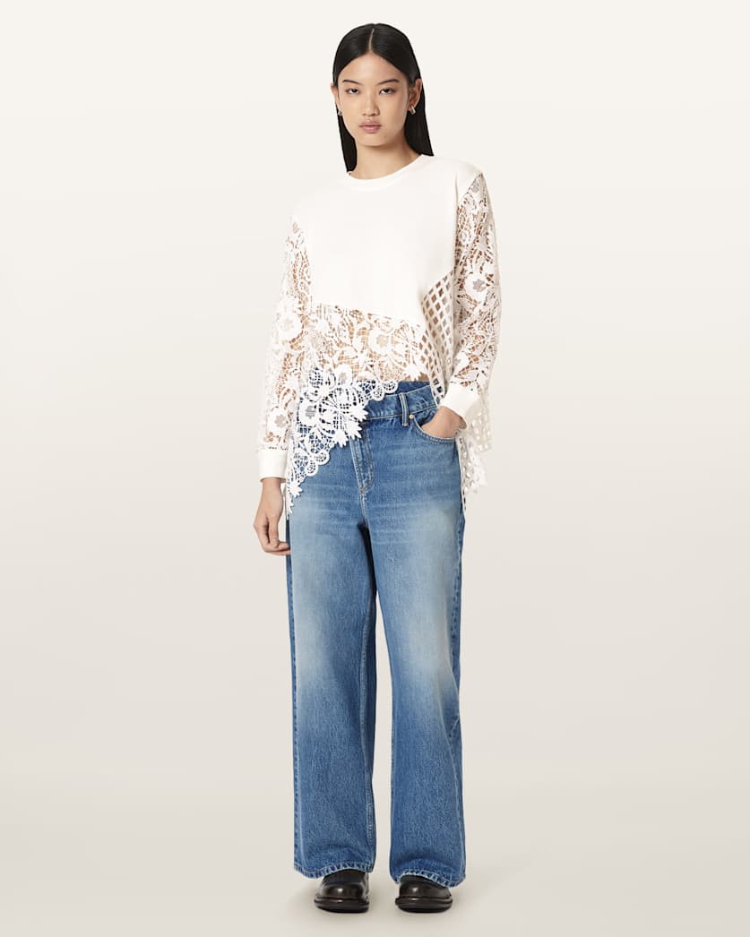 Malorie Asymmetrical Long Sleeve Top