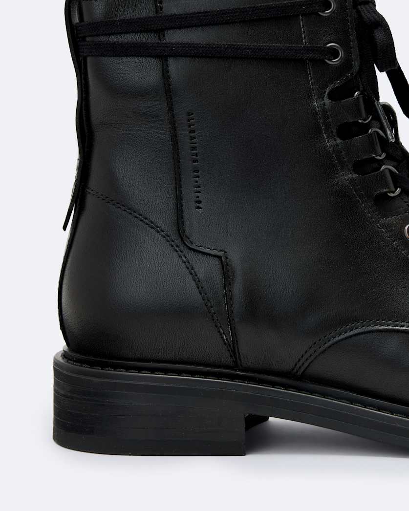 Elspeth D-Ring Leather Military Boots