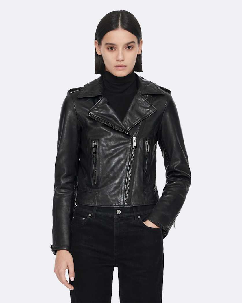 Errie Leather Biker Jacket