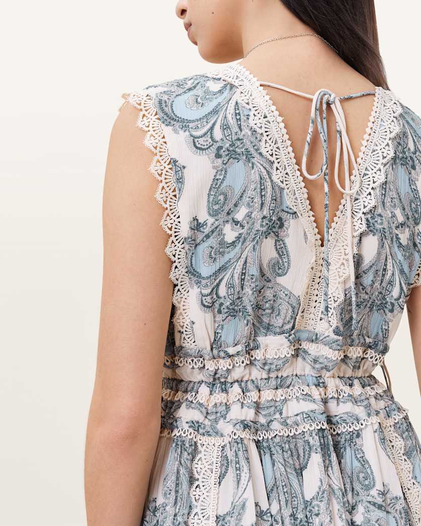 Xanthe Lace-Trimmed Maxi Dress