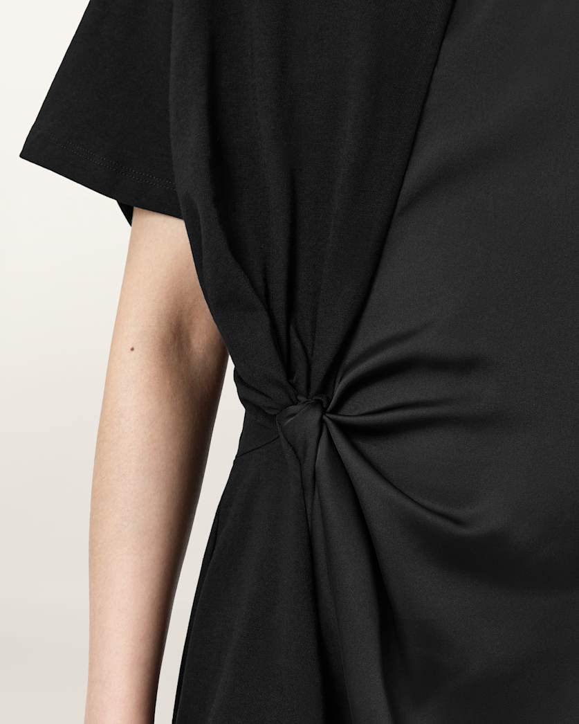 Lana Lace Trim Mini T-Shirt Dress