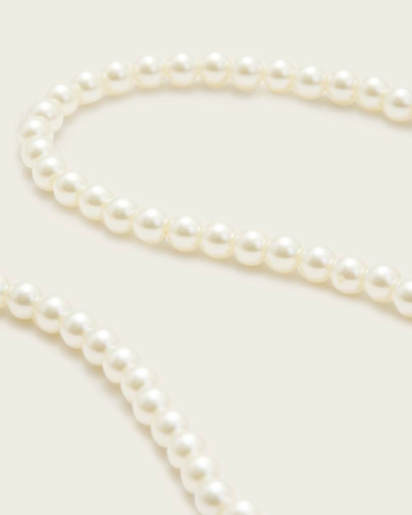 Pearl Carabiner Clasp Necklace