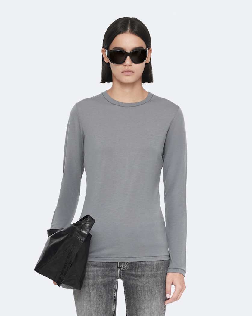 Kira Wool-Blend Long-Sleeve T-Shirt