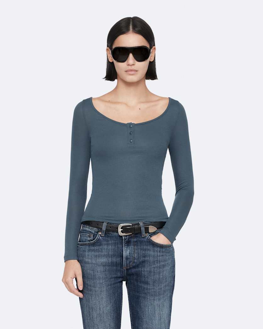 Jules slim fit cotton henley