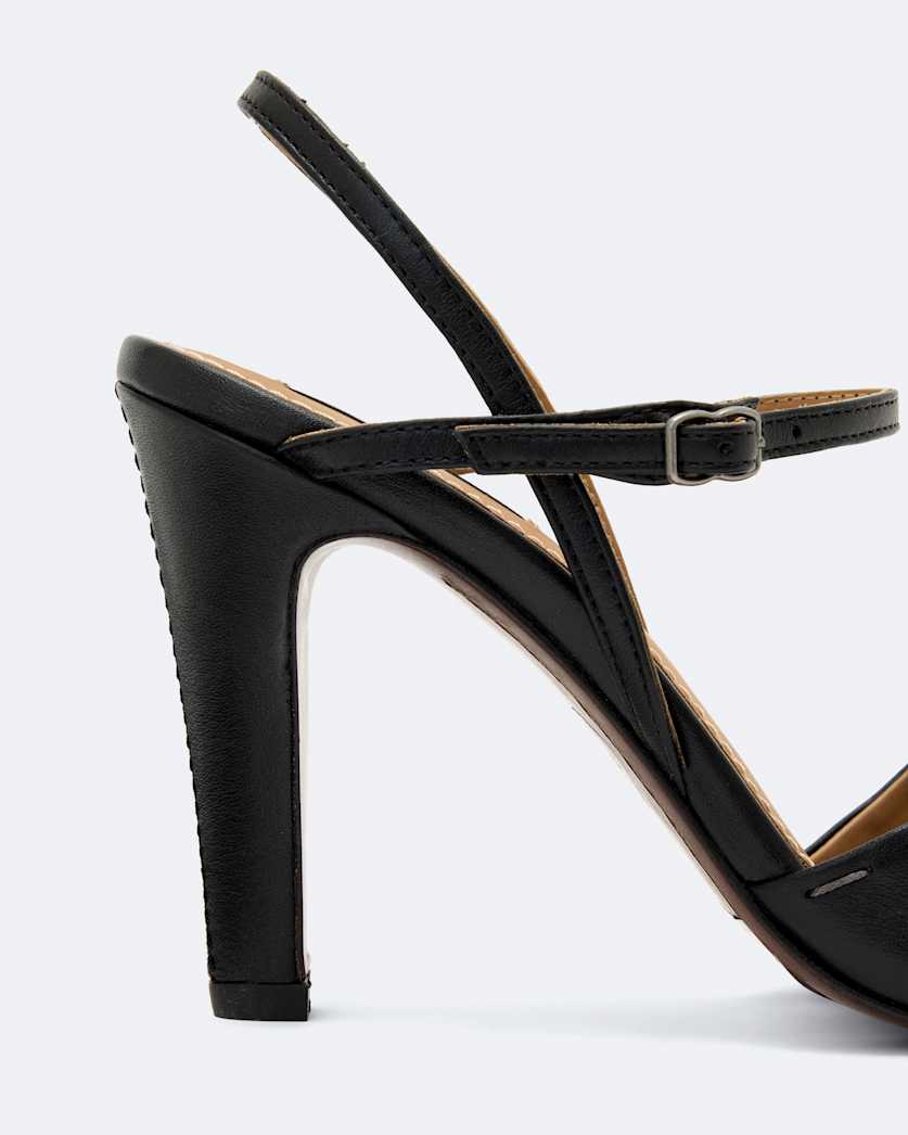 Lila Ankle-Strap Leather Heeled Sandals