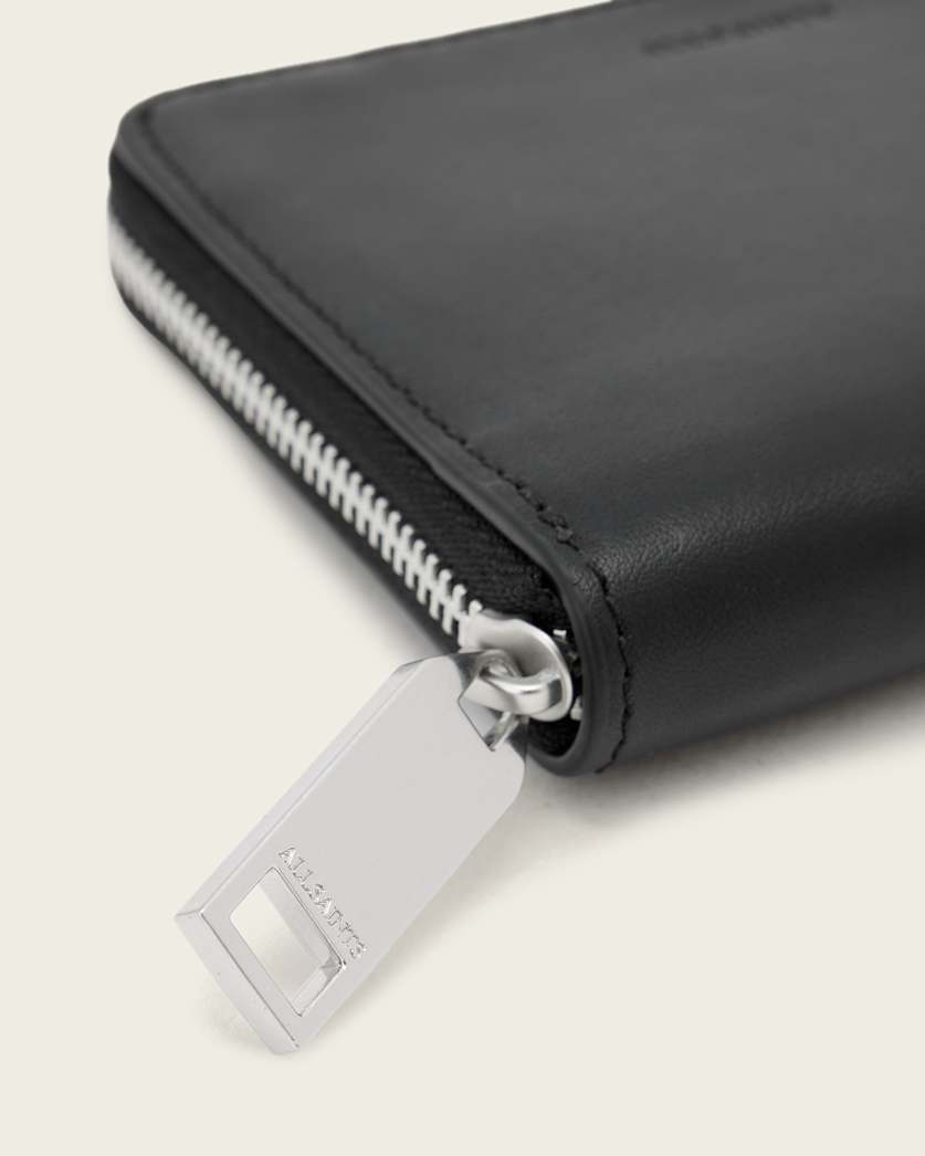 Lena Hex Zip Up Leather Wallet