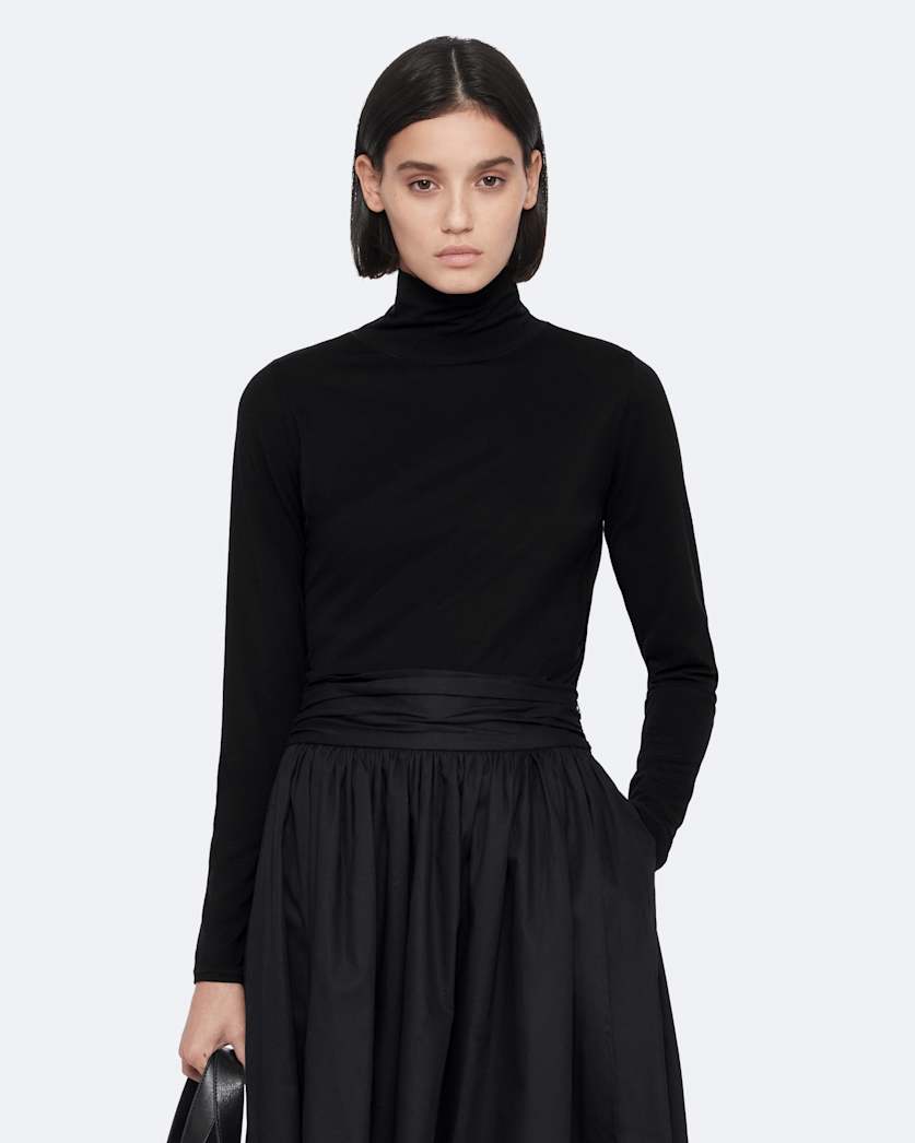 Kira Long-Sleeve Roll-Neck T-Shirt