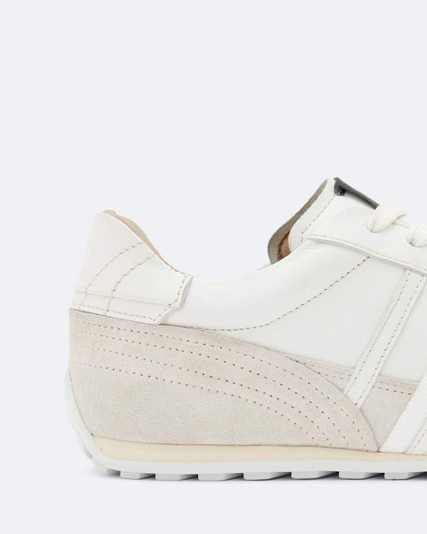Liam Leather And Suede Low-Top Trainers