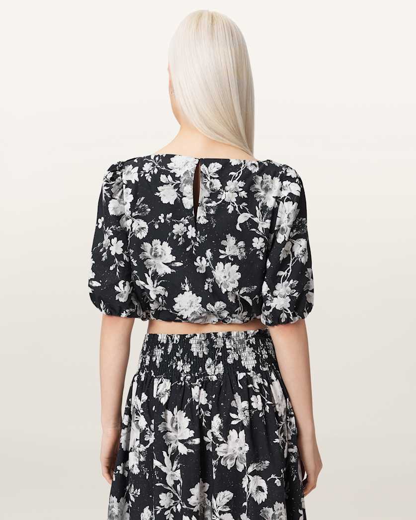 Levy Floral Cropped Top