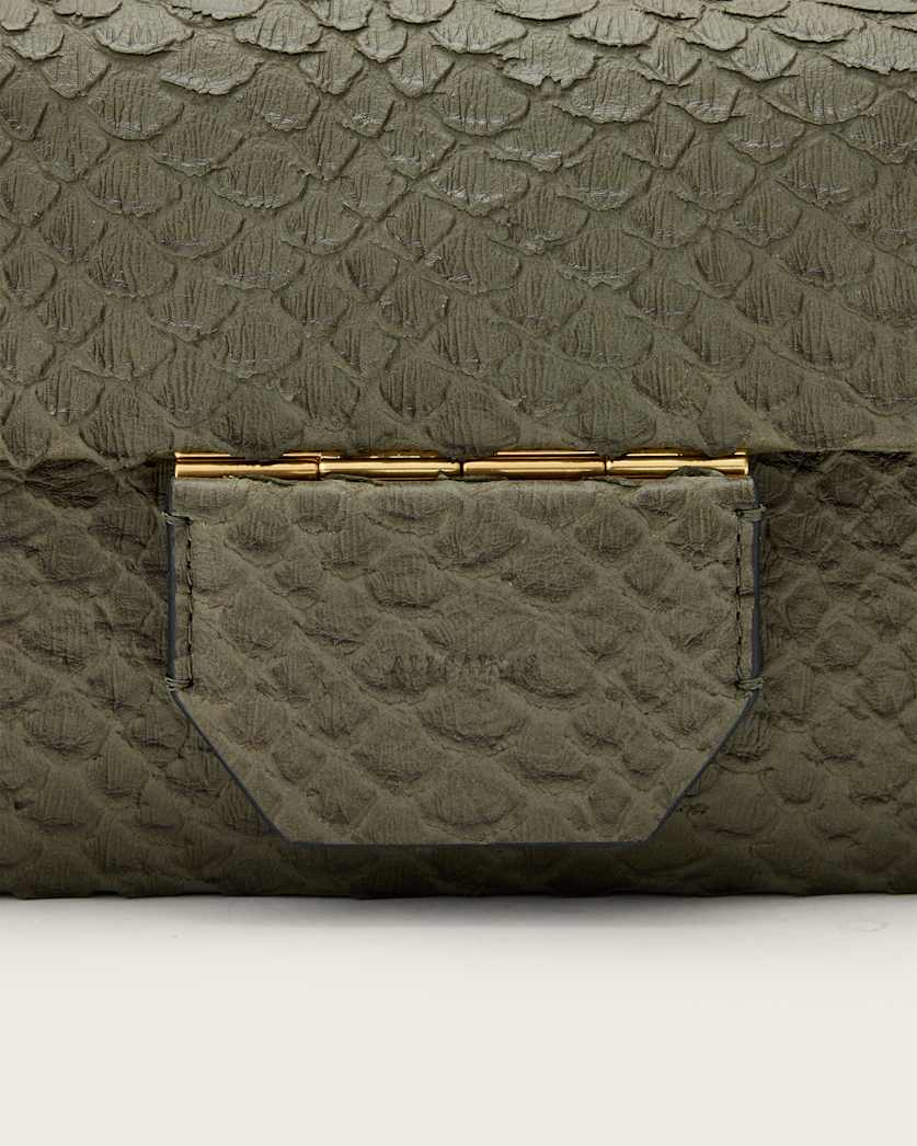 Jupiter Snake Effect Leather Crossbody Bag