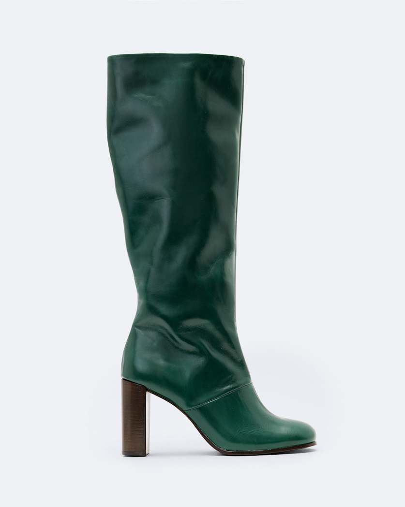 Marisa Leather Heeled Knee-High Boots