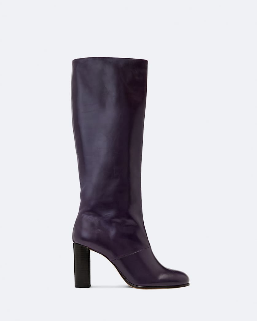 Marisa Leather Heeled Knee-High Boots