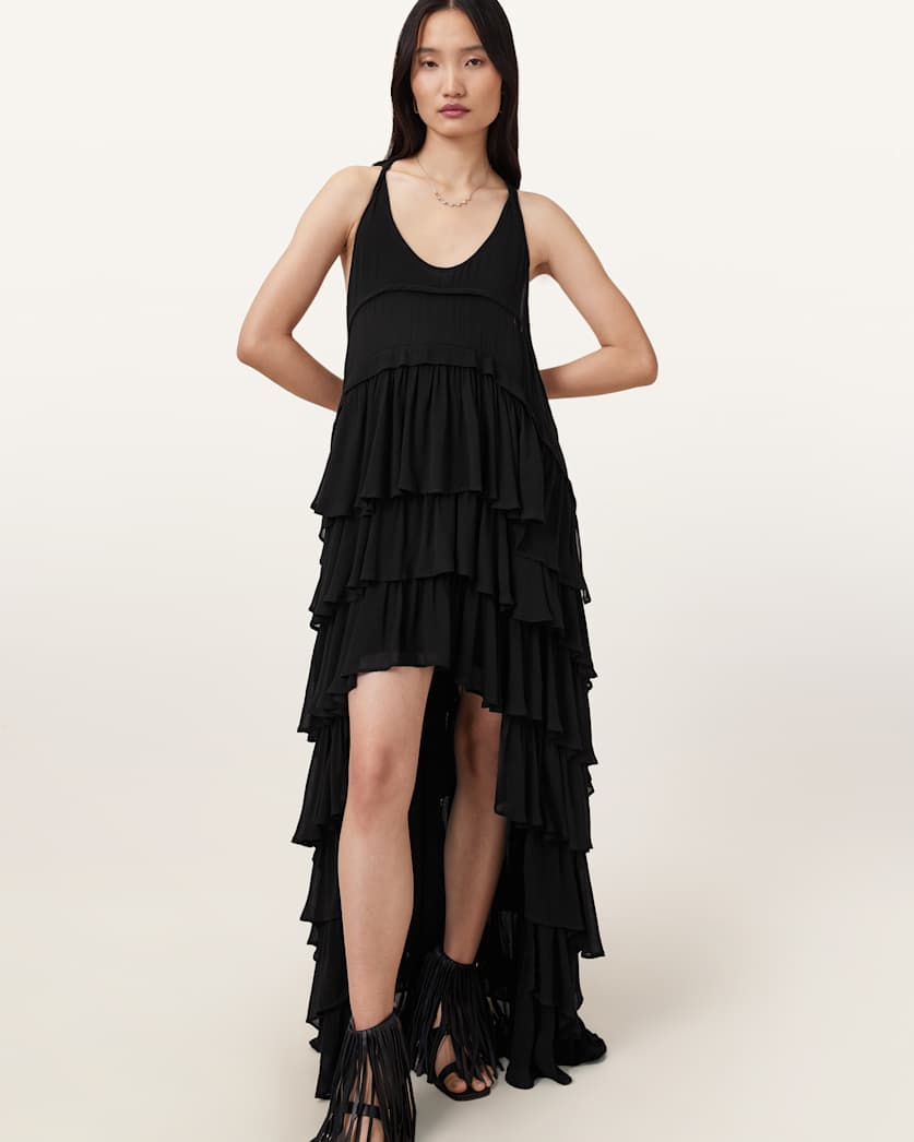 Cavarly Tiered Ruffle Maxi Dress