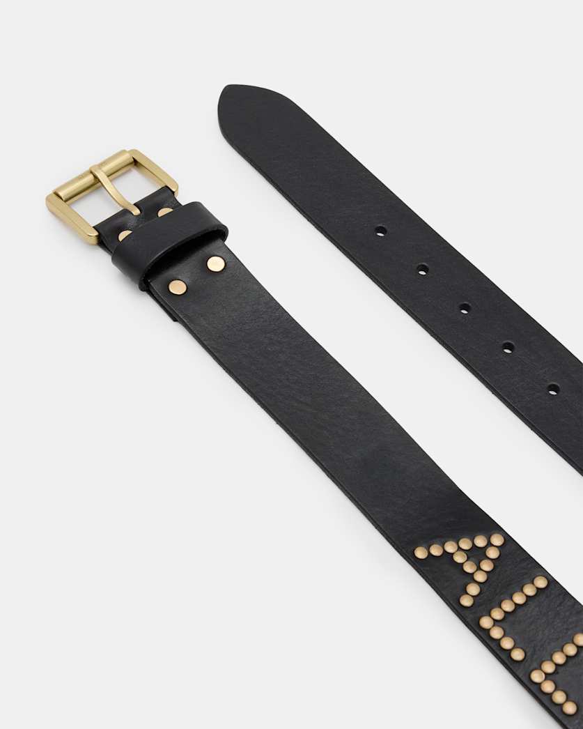 AllSaints Rock Studded Leather Belt