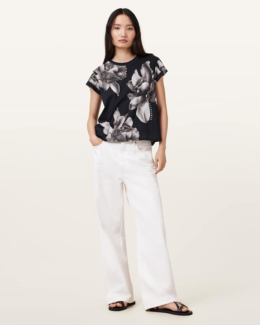 Anna Floral Print Short Sleeve T-Shirt