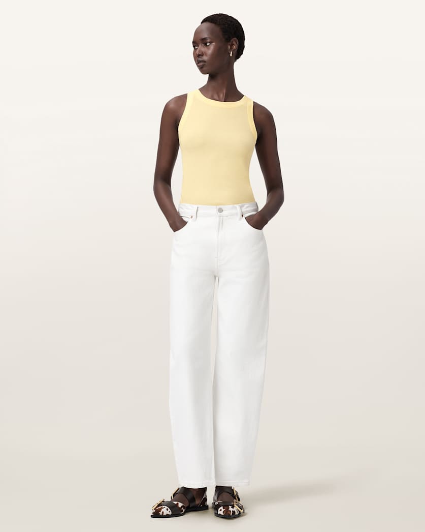 Rina Crew Neck Sleeveless Tank Top