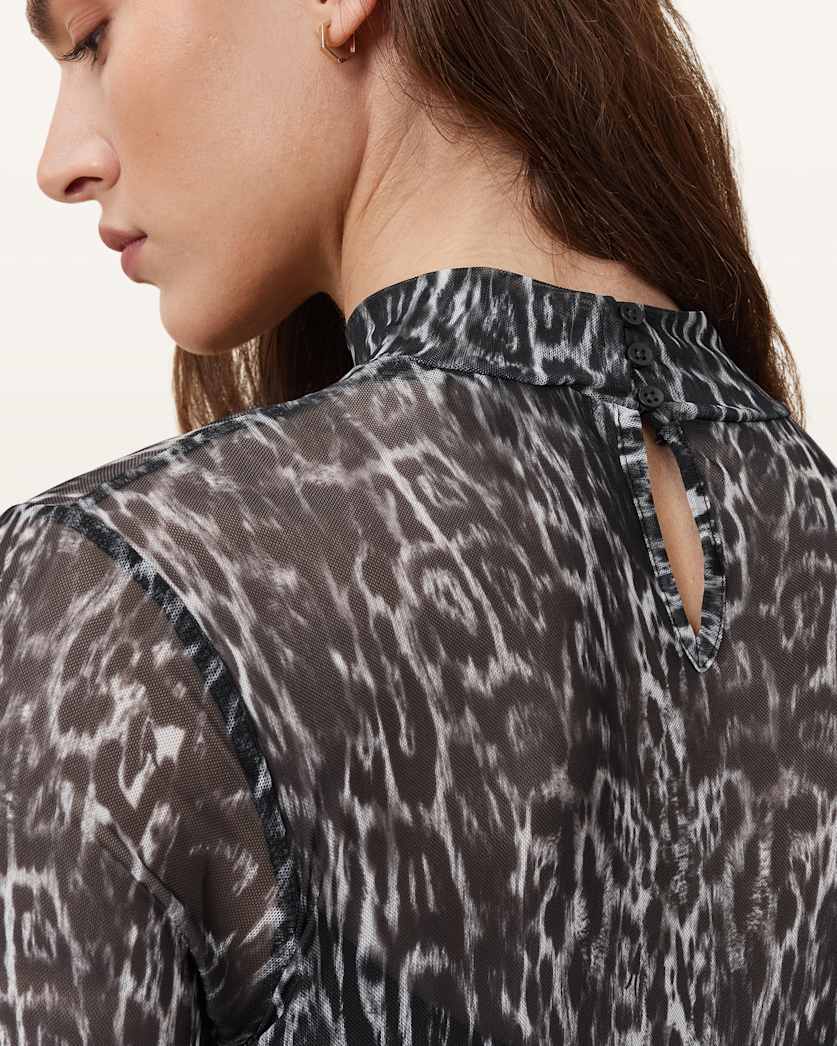 Elia Mesh Long Sleeve Top