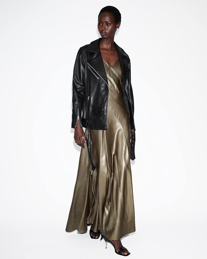 Lili Metallic Panelled Maxi Dress