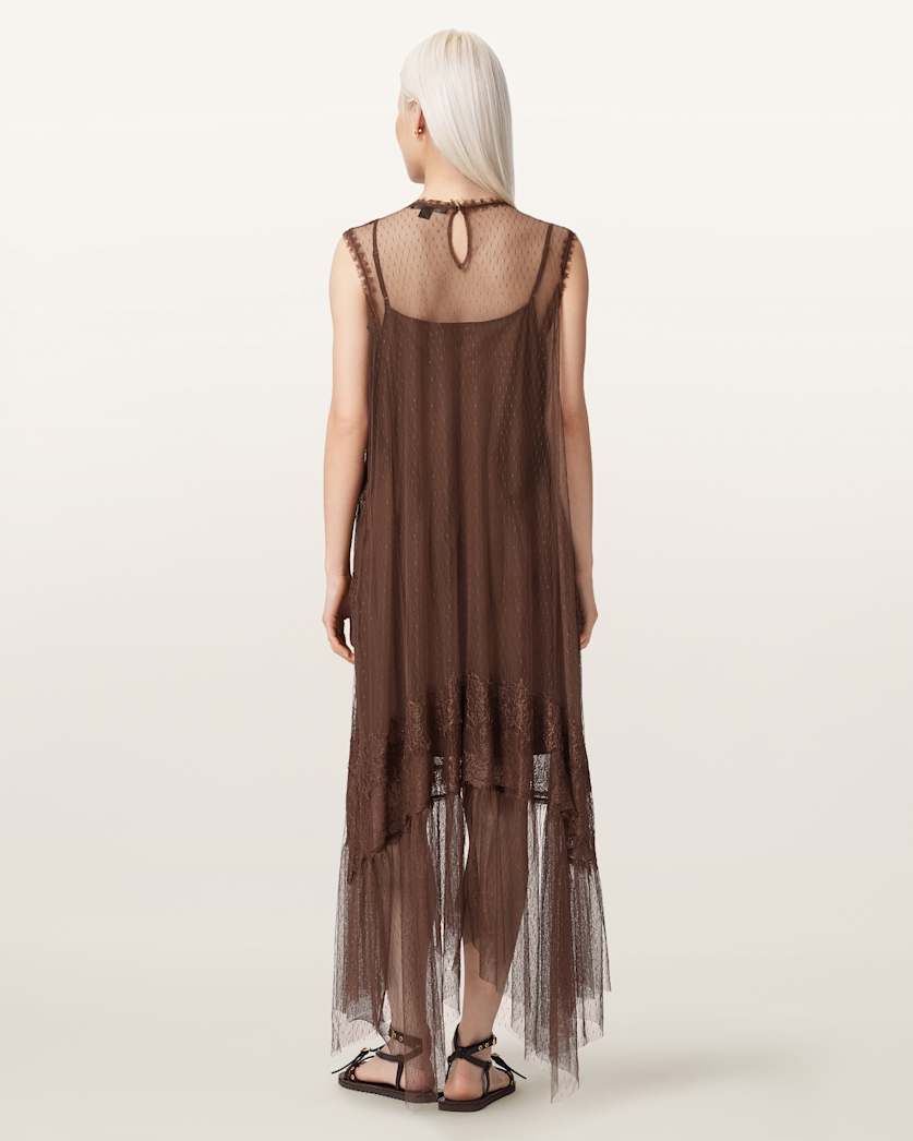 Clara Mesh Midi Dress