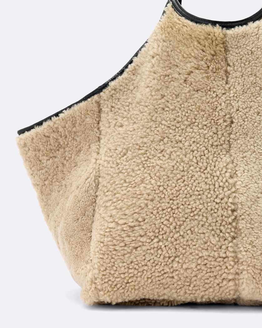 Siloh Shearling Tote Bag
