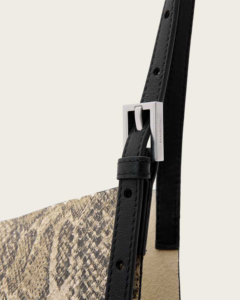 Ara Leather Snake Tote Bag