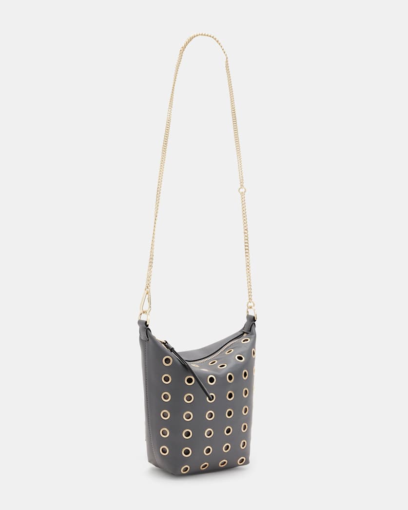 Evaline Eyelet Leather Crossbody Bag