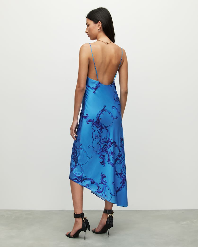 Alexia Isabella Silk Blend Midi Dress