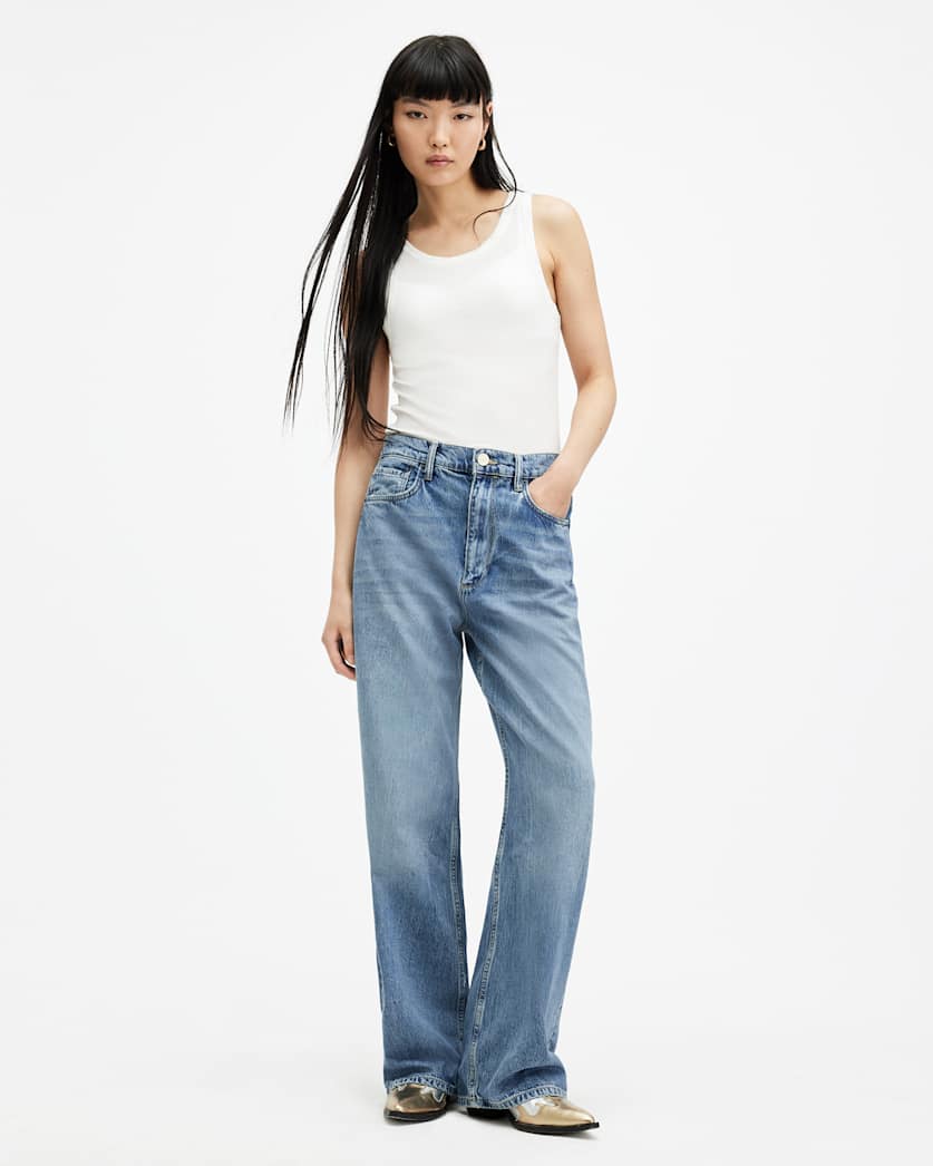 Blake Low Slung Wide Leg Denim Jeans