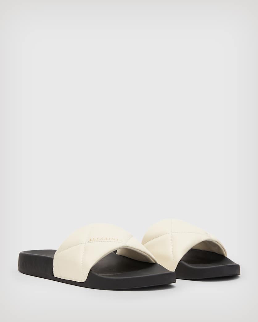 Bell Quilted Leather Sliders