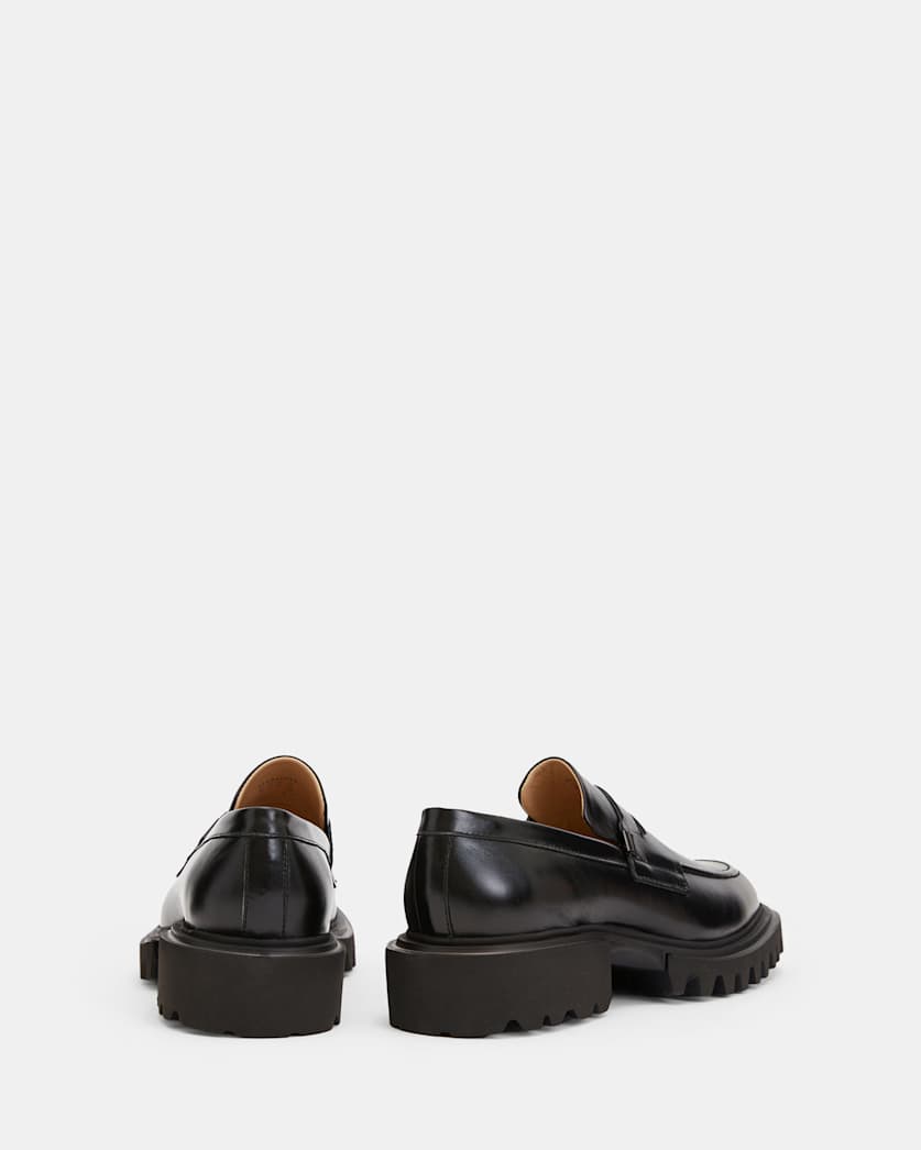 Lola Slip On Shiny Leather Loafers