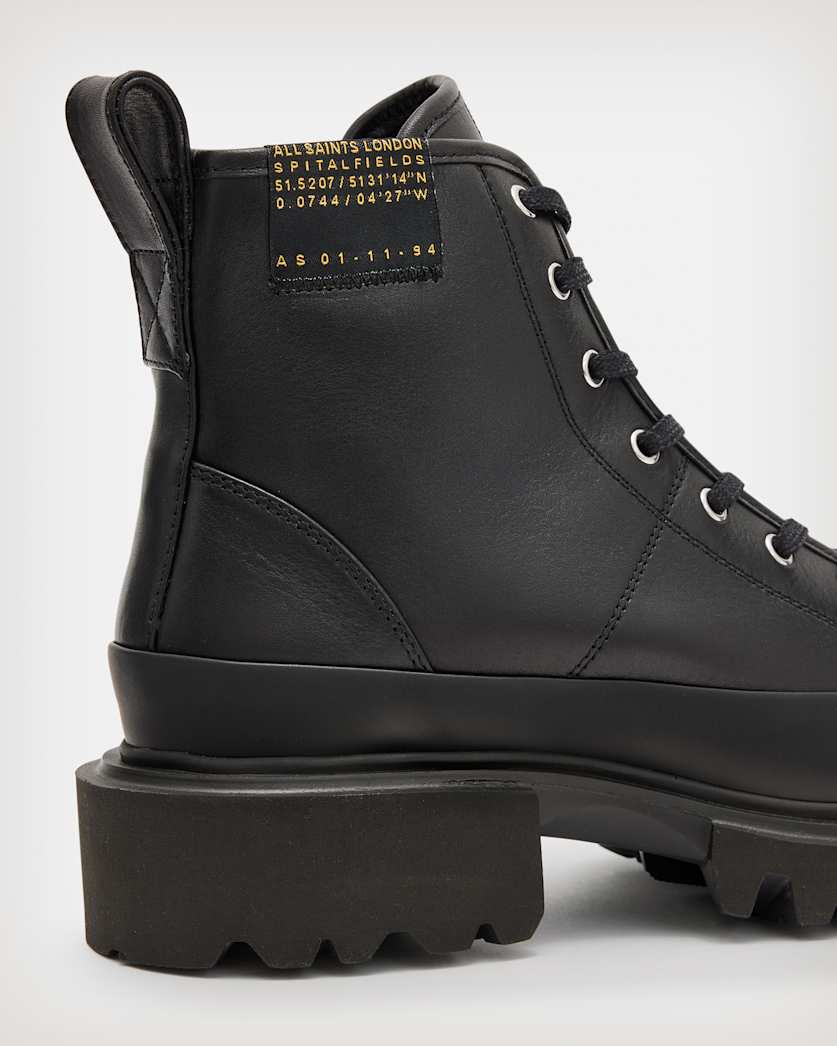 Myla Leather Combat Boots