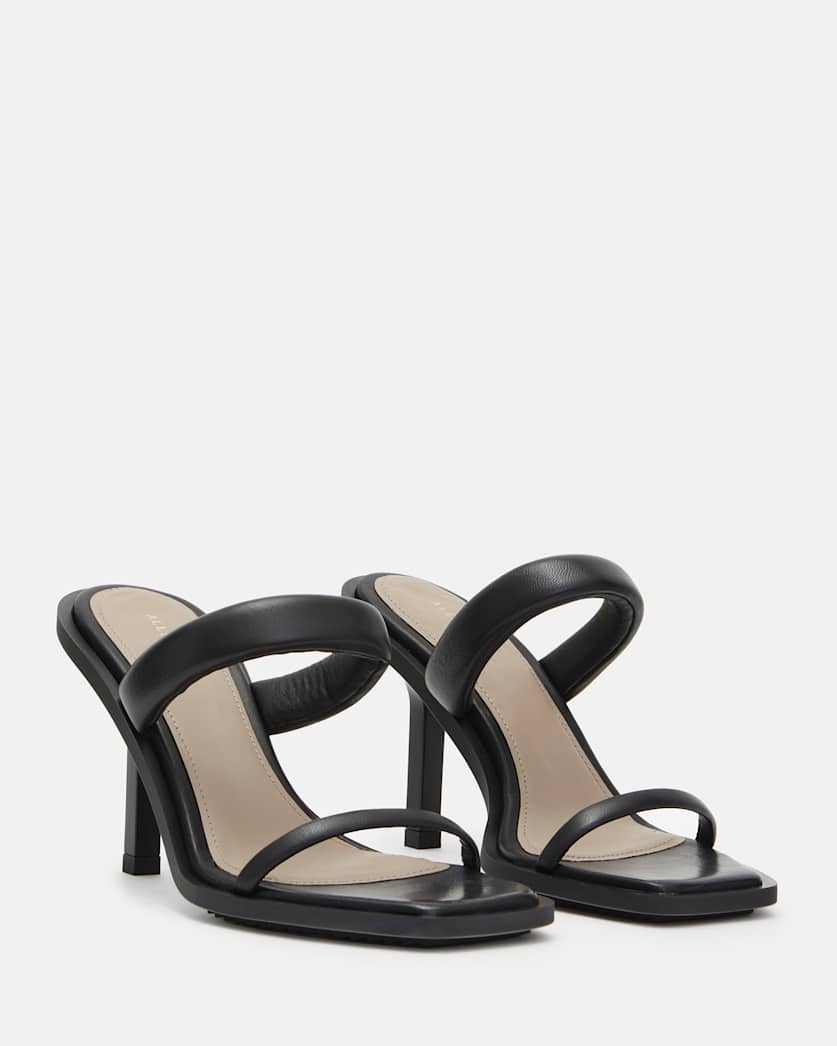 Ava Leather Heeled Sandals
