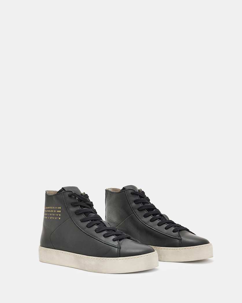 Tana Leather High Top Trainers