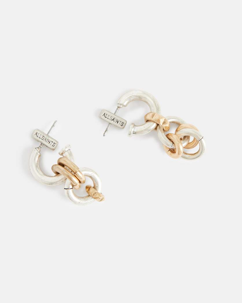 Sierra Two Tone Hoop Earrings