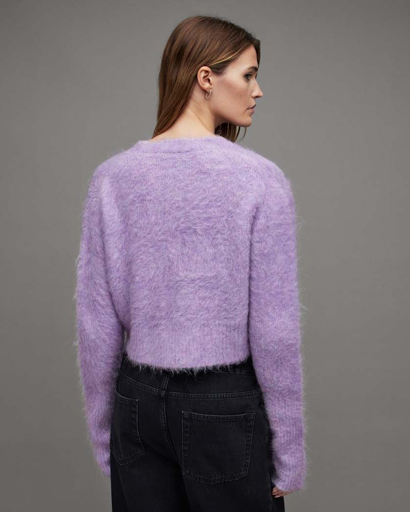 Wick Brushed V-Neck Cardigan