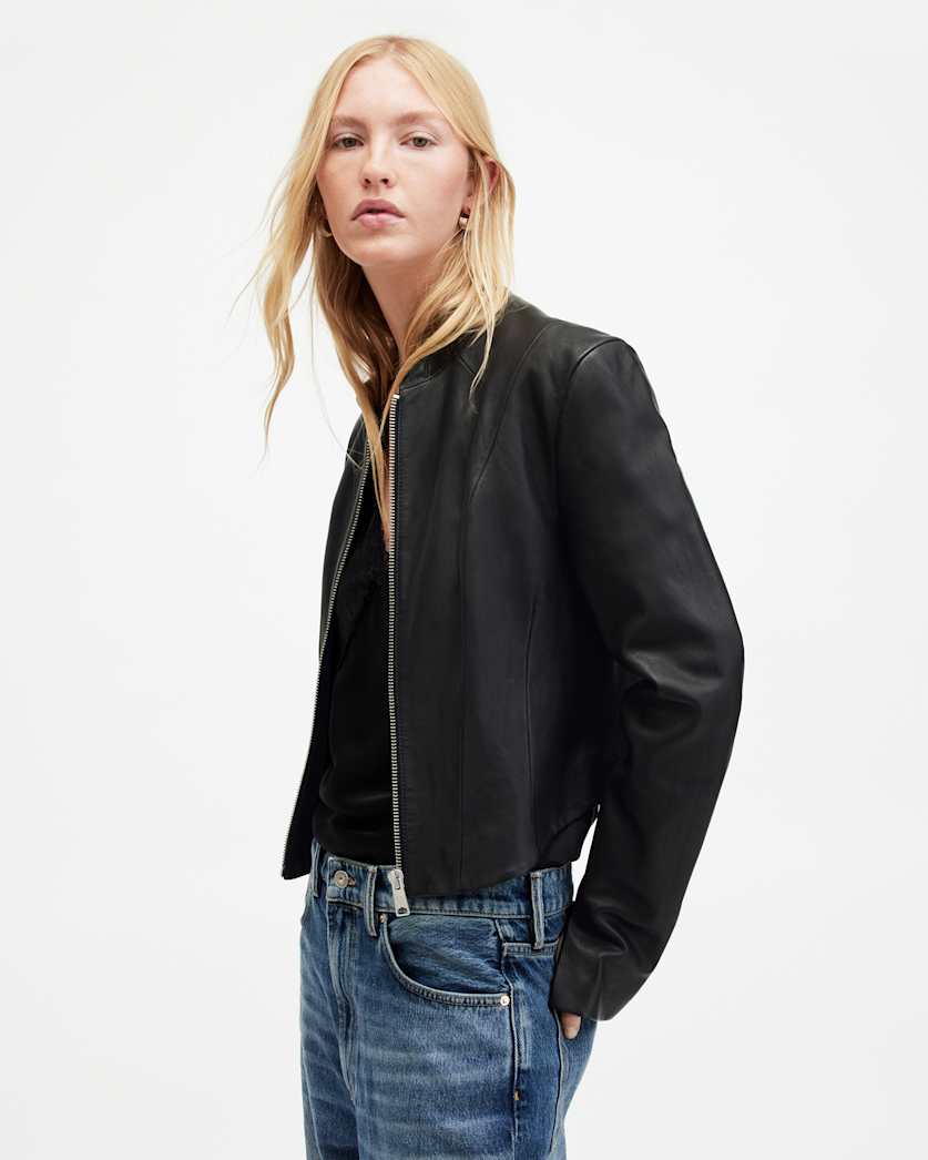 Sadler Slim Fit Leather Jacket