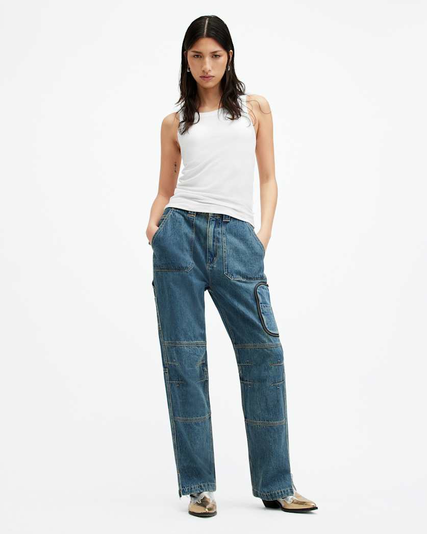 Rina Crew Neck Sleeveless Tank Top