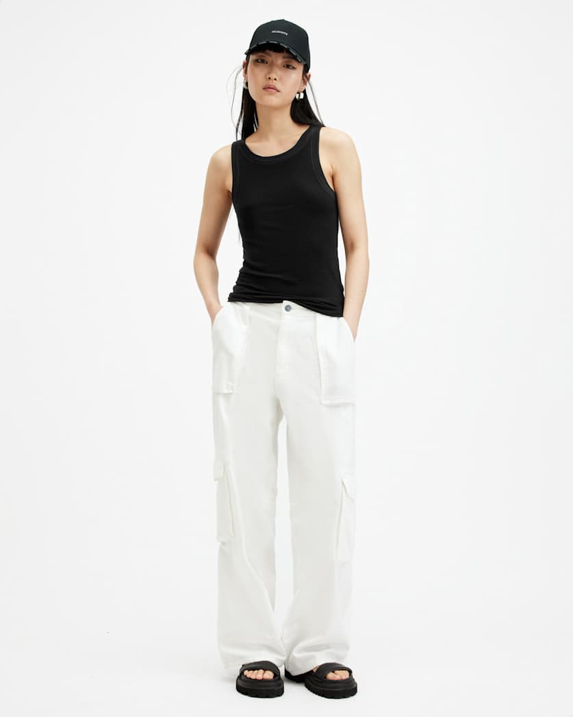 Rina Crew Neck Sleeveless Tank Top