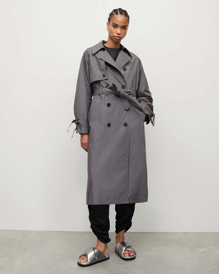 Elltee Double Breasted Trench Coat