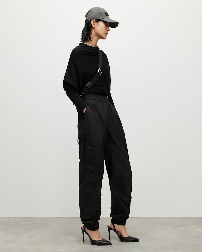 Aura Logo Waistband Oversized Trousers