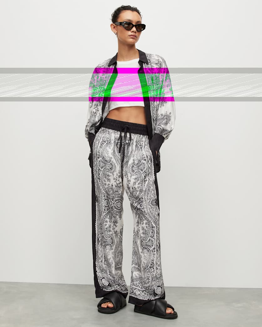 Tyler Rafaela Wide Leg Printed Trousers