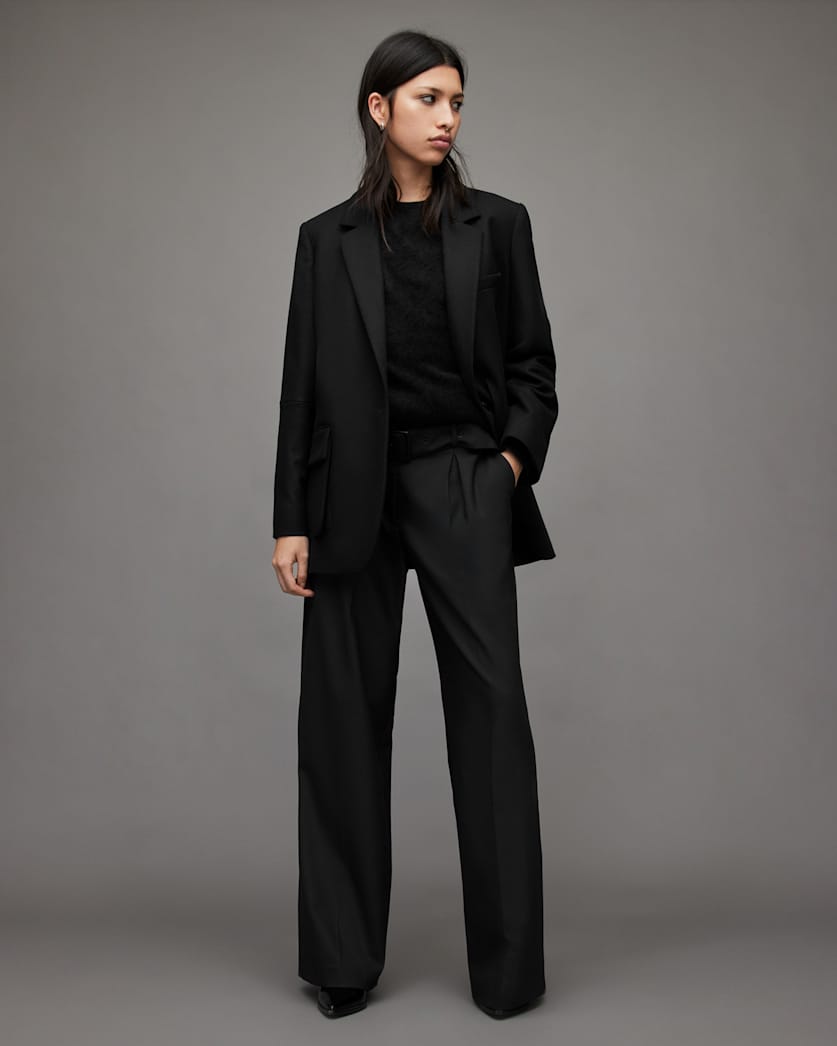 Jessa Wool Blend Blazer Jacket