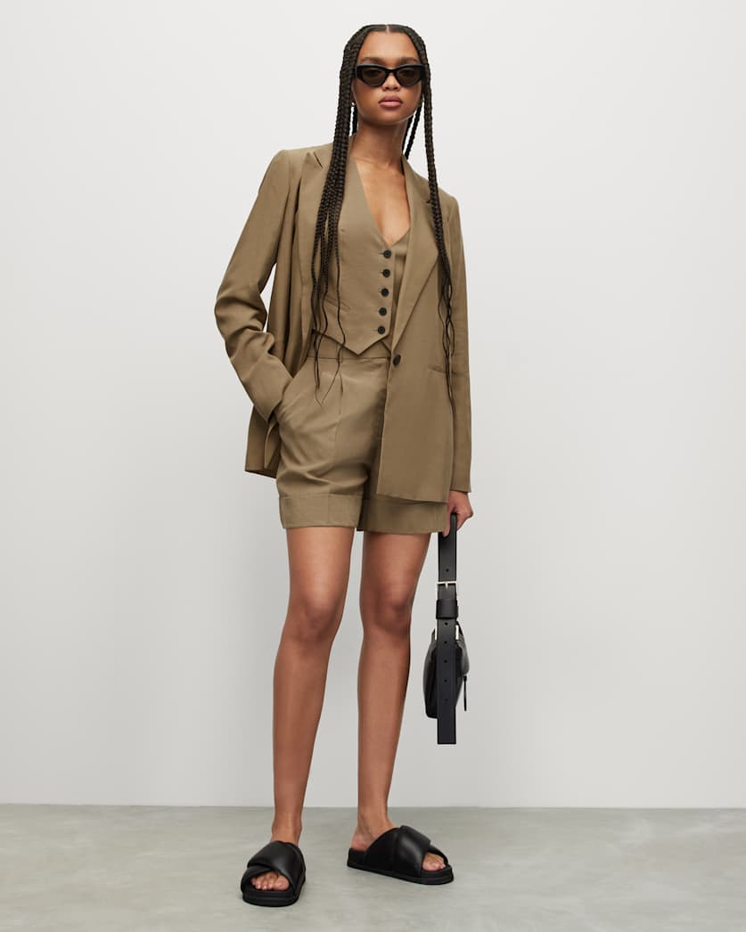 Deri Lyn Linen Blend Waistcoat