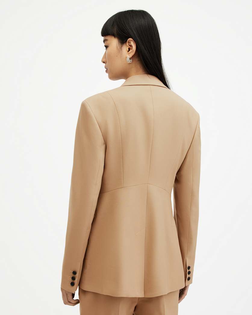 Sevenh Cinched Waist Slim Fit Blazer