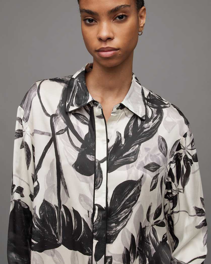 Sofi Silk Blend Jackie Pyjama Shirt
