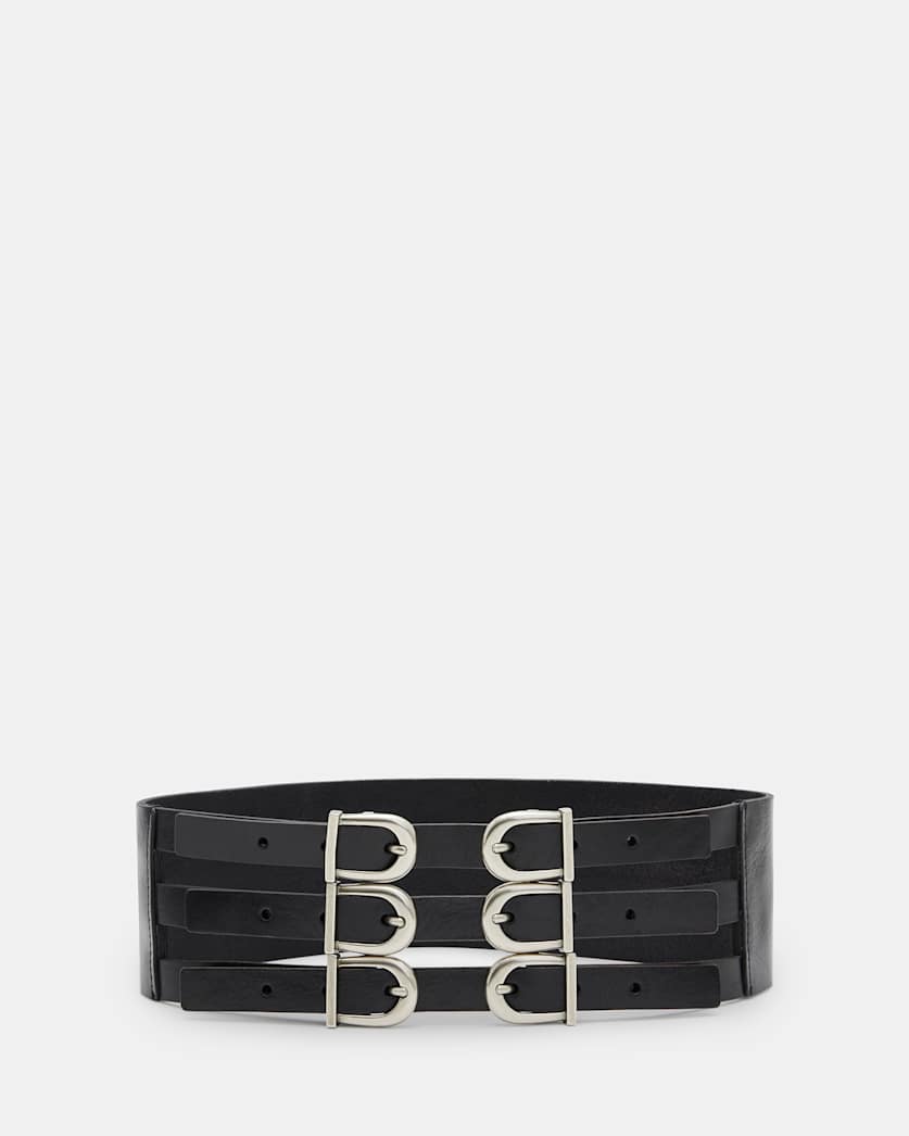 Briony Wide Leather Waist Belt